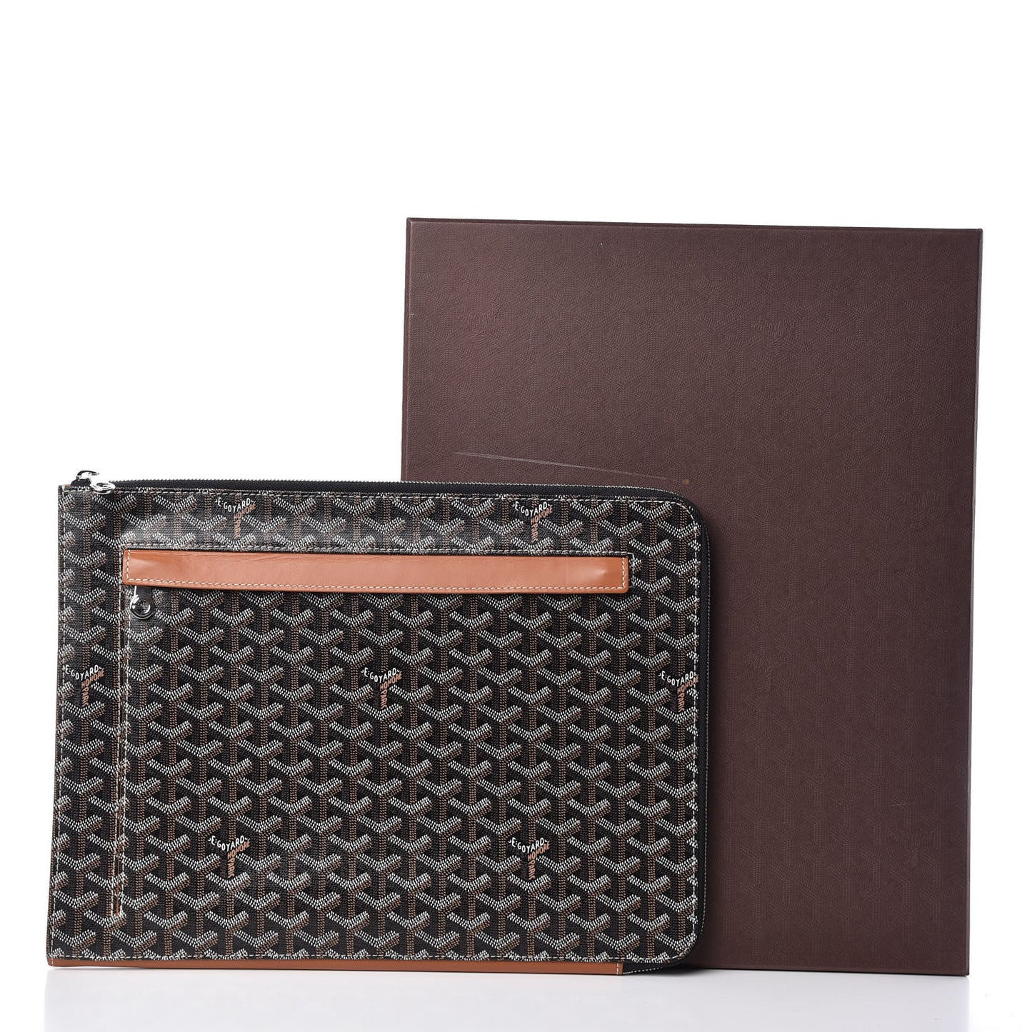 Goyardine Sorbonne Document Holder Black Gold
