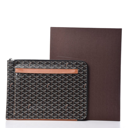 Goyard Goyardine Sorbonne Document Holder Black Gold 11 of 11