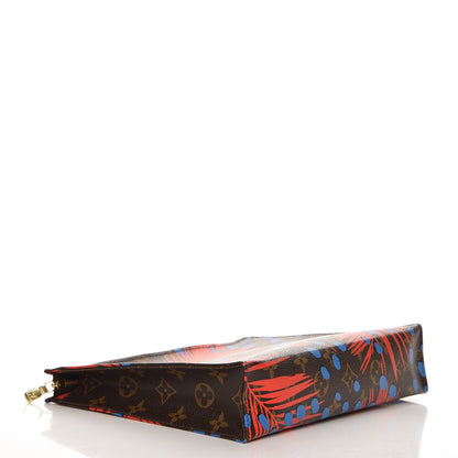 Louis Vuitton Monogram Jungle Dots Toiletry Pouch 26 Coquelicot Denim 4 of 8