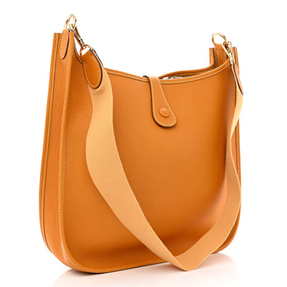 Hermes Togo Evelyne GM Moutarde 3 of 9
