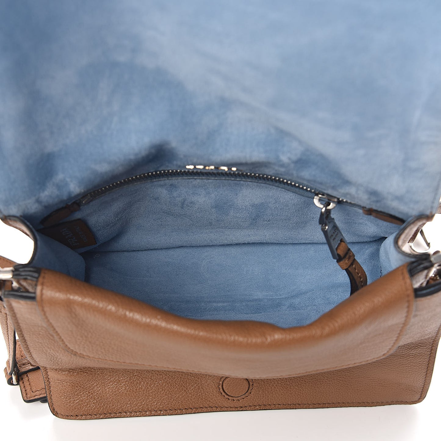 Glace Calfskin Studded Etiquette Flap Cannella