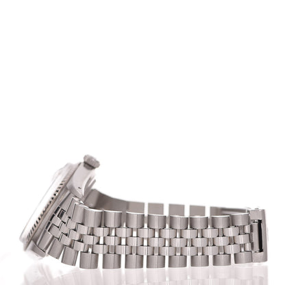 Rolex Stainless Steel 18K White Gold 36mm Oyster Perpetual Datejust Watch Silver 16014 5 of 8