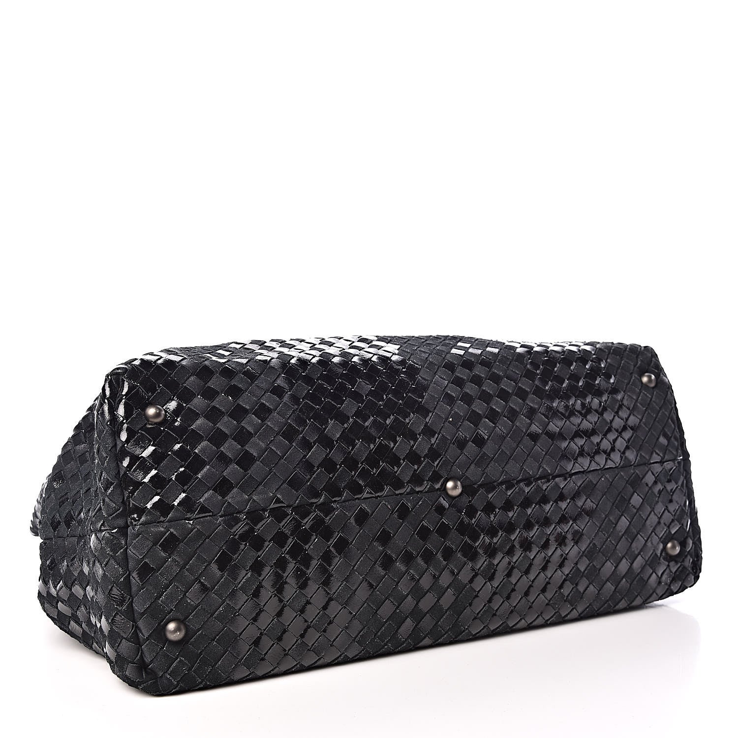 Bottega Veneta Intrecciato Rugiada Vintaga Shopper Black 4 of 10