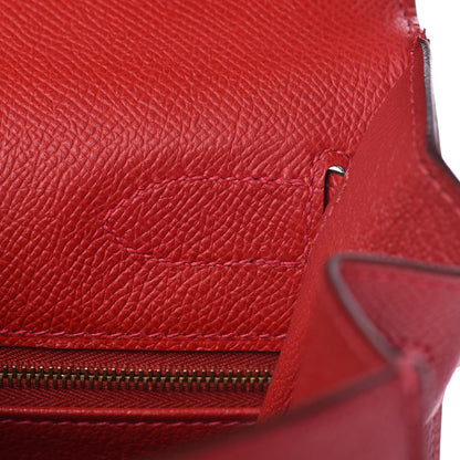 Hermes Epsom Kelly Sellier 32 Rouge Casaque 21 of 37