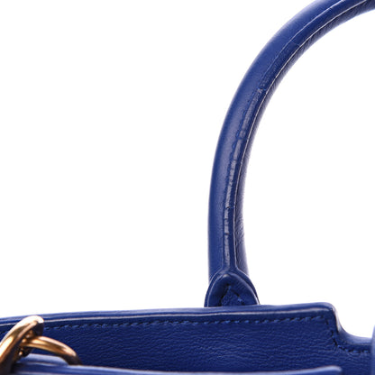 Saint Laurent Calfskin Suede Baby Monogram Downtown Cabas Ultramarine 12 of 14