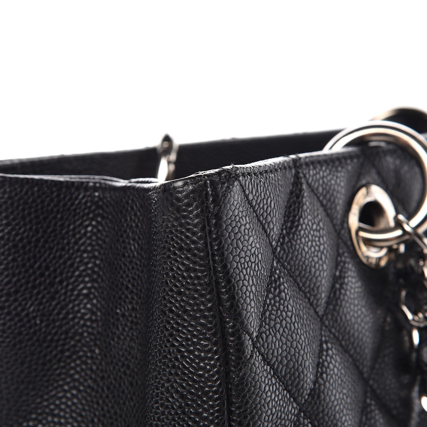 Chanel Caviar Quilted Grand Shopping Tote GST Black 8 of 14