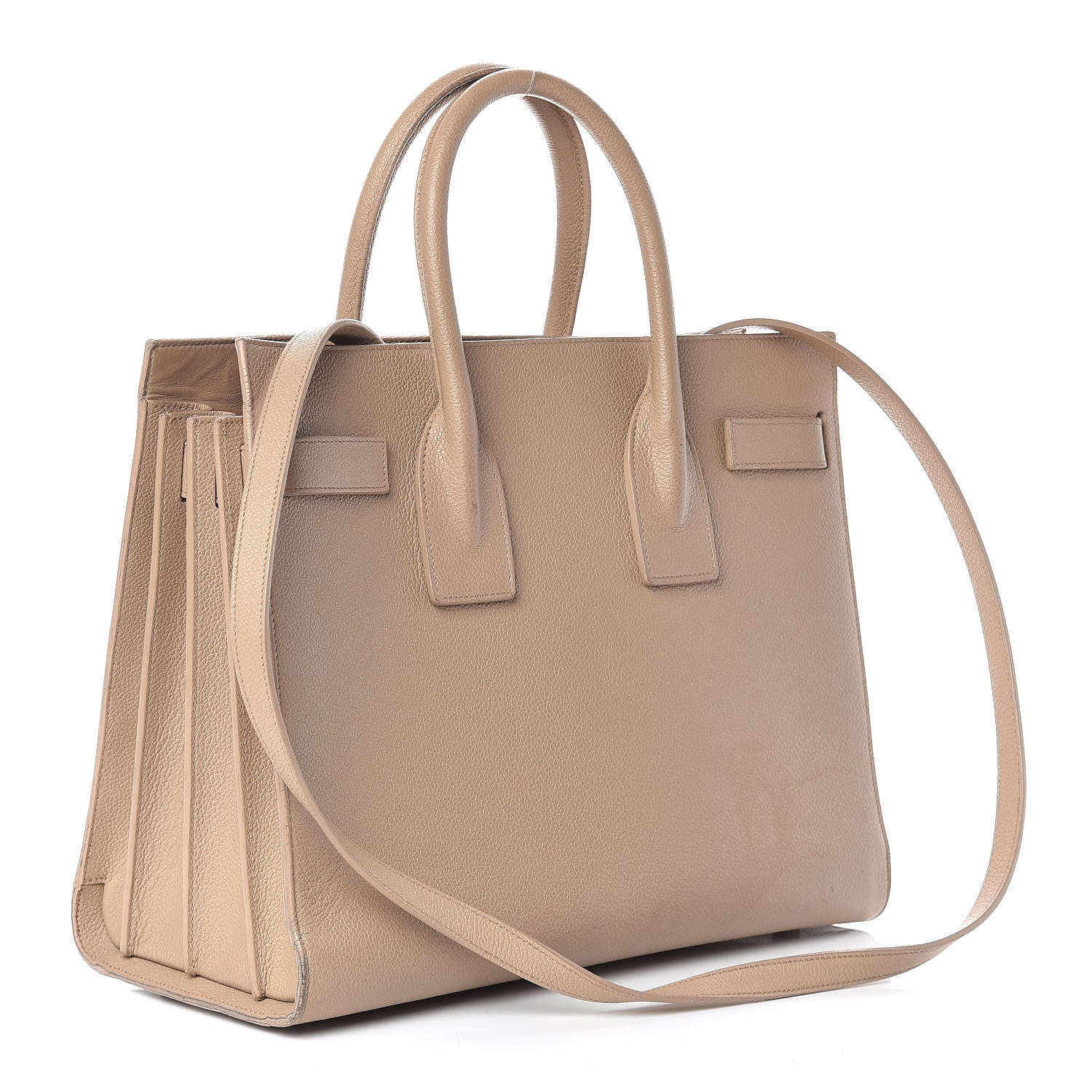 Saint Laurent Grained Calfskin Small Sac De Jour Nude Powder 3 of 37