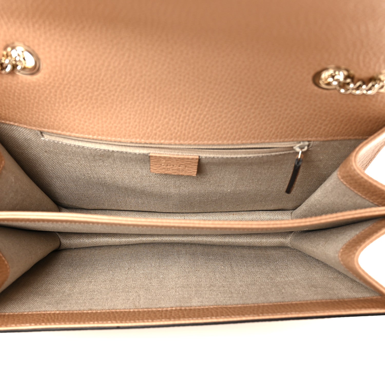 Gucci Dollar Calfskin Interlocking G Shoulder Bag Camelia 5 of 11