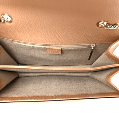 Gucci Dollar Calfskin Interlocking G Shoulder Bag Camelia 5 of 11