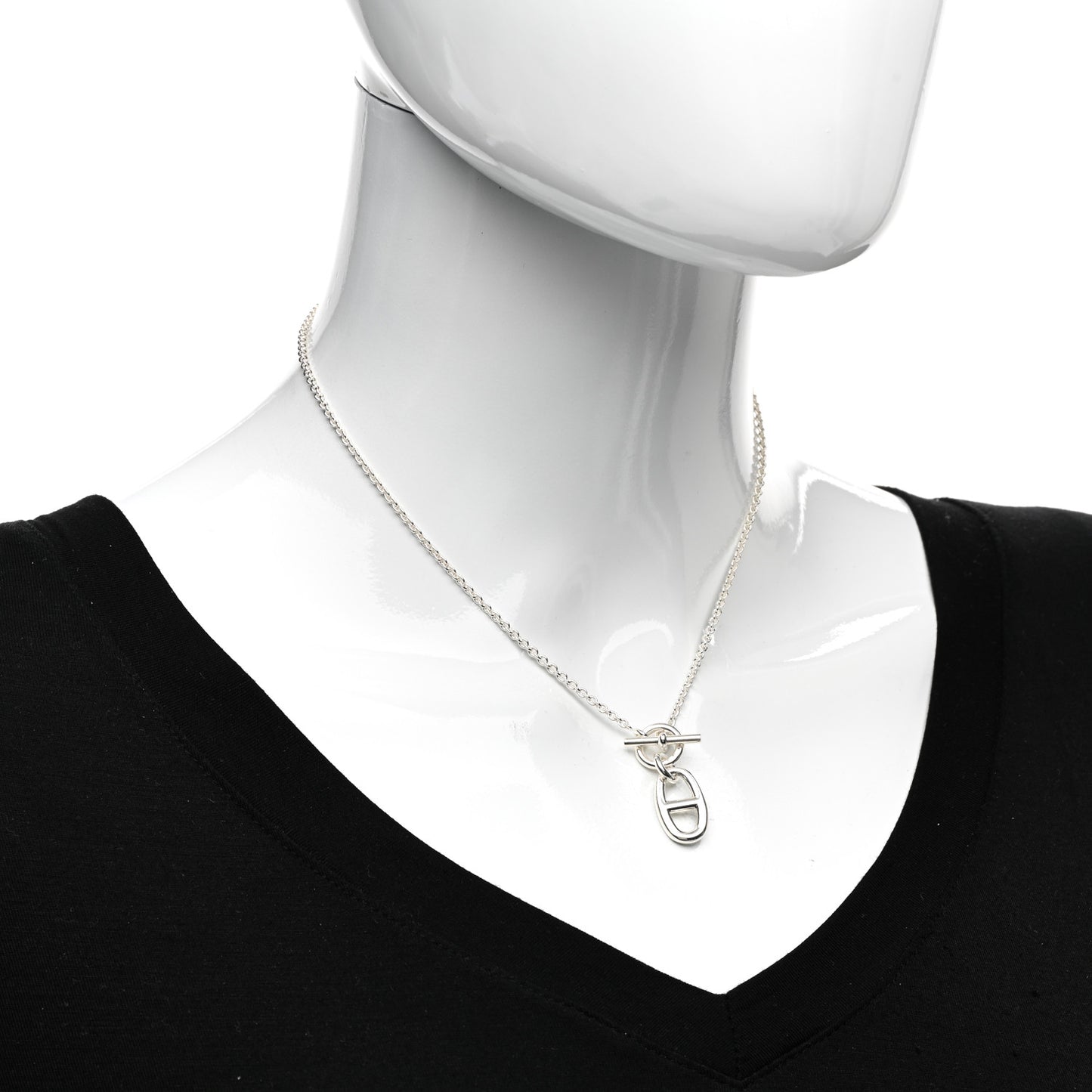 Sterling Silver Amulette Chaine d'Ancre Necklace