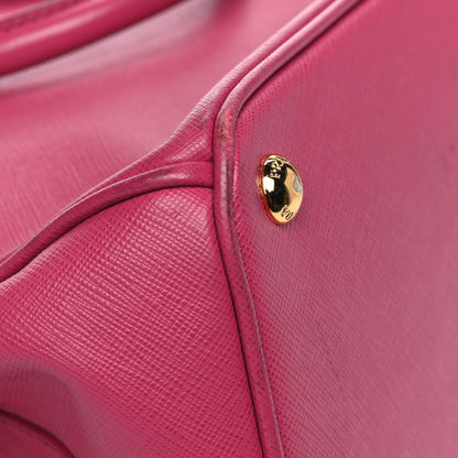 Prada Saffiano Large Galleria Double Zip Tote Peonia 9 of 14