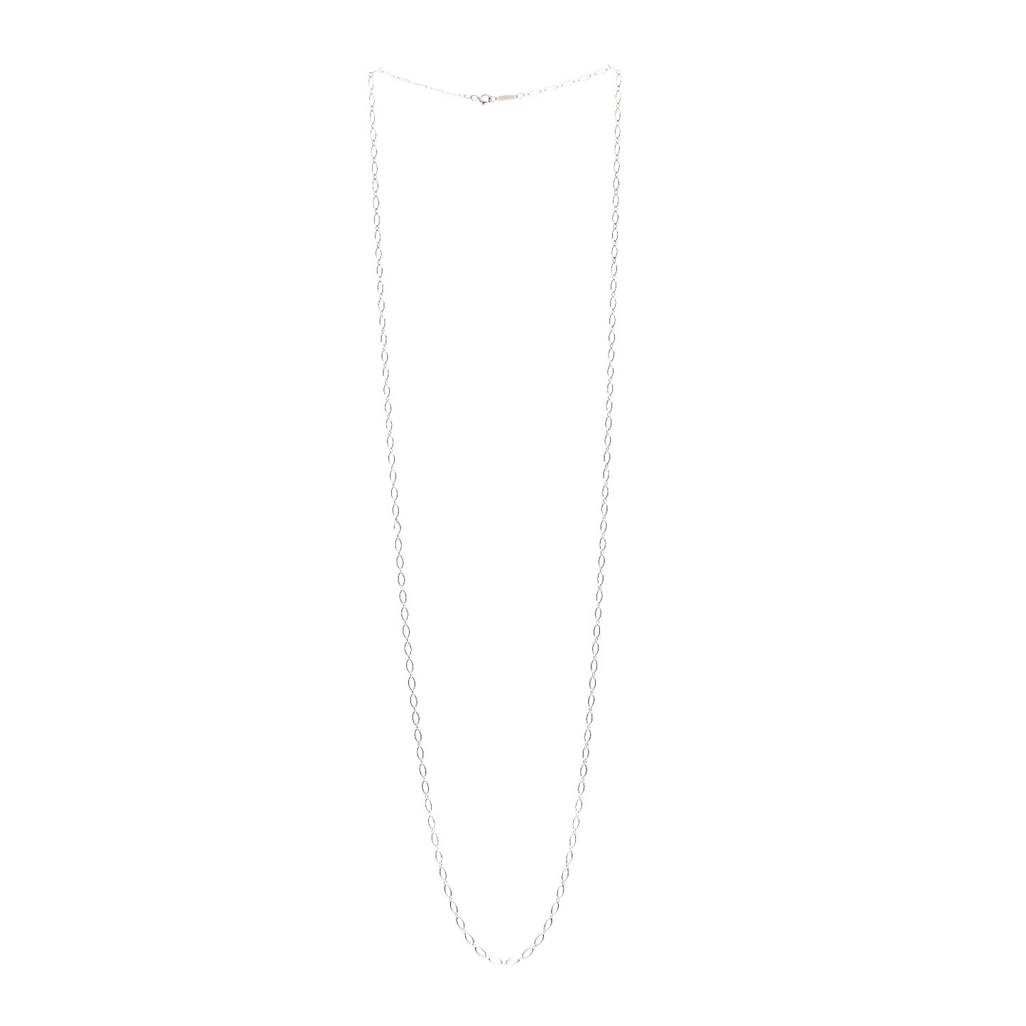 Sterling Silver Oval Link Chain Necklace 30"