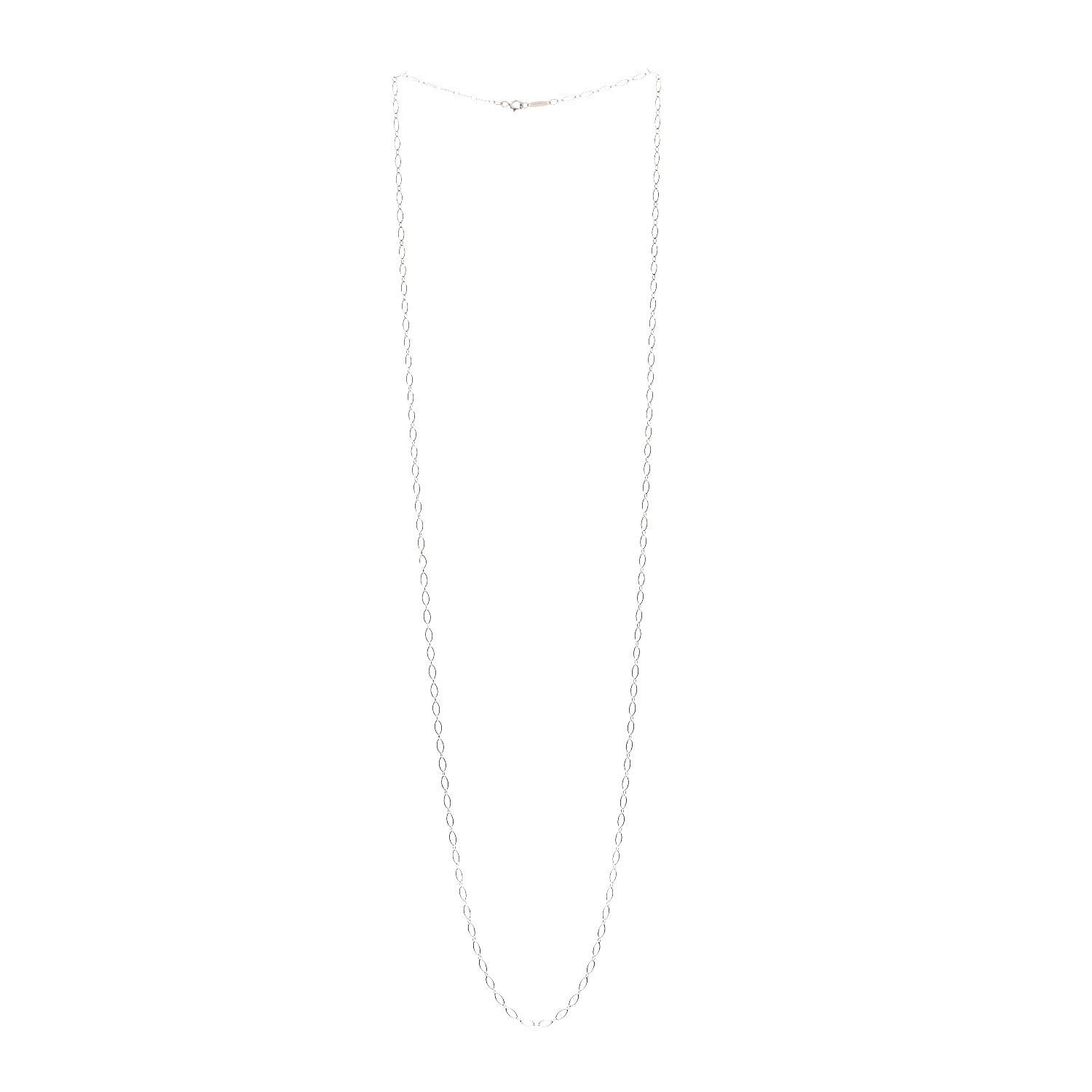 Tiffany Sterling Silver Oval Link Chain Necklace 30" 3 of 5