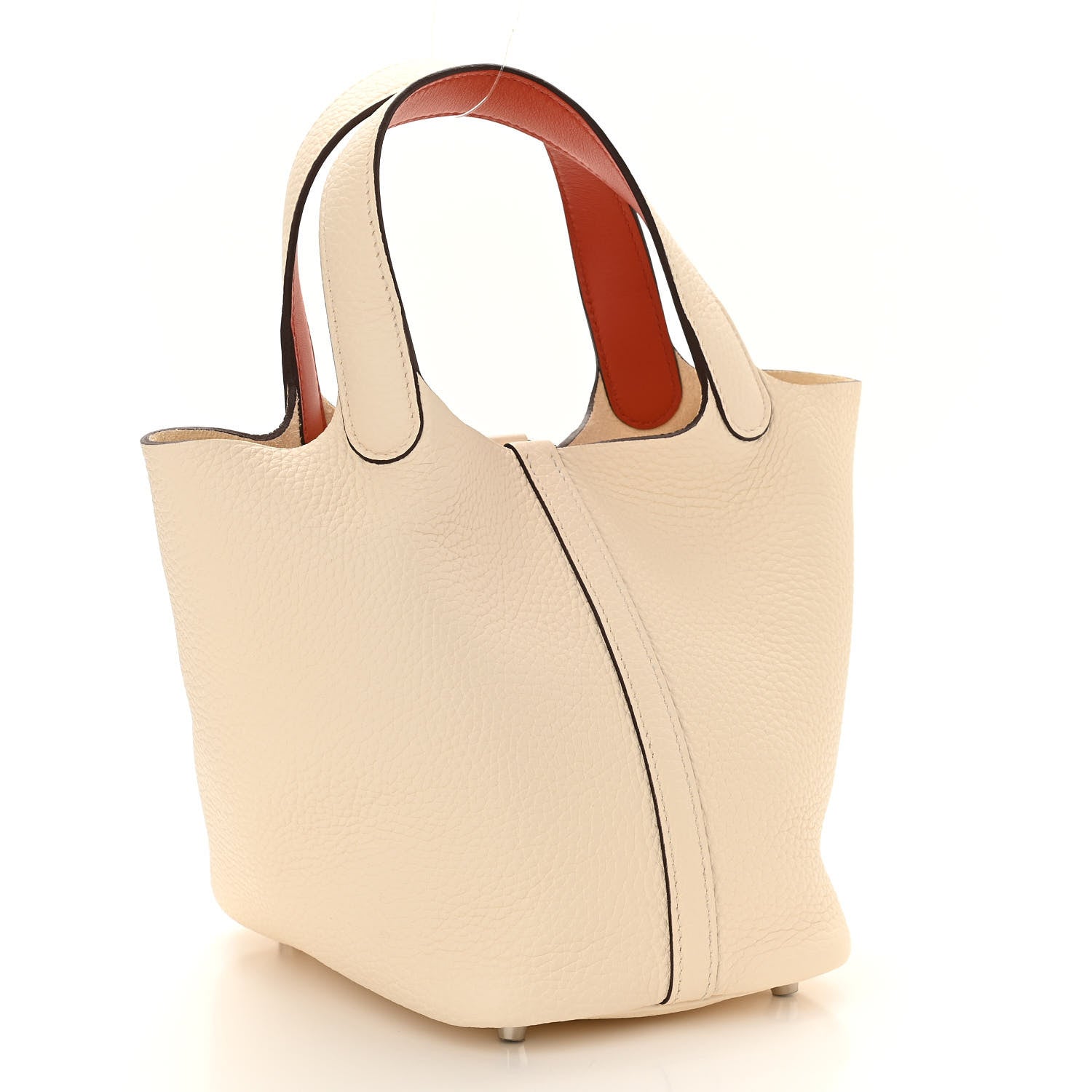 Hermes Taurillon Clemence Swift Eclat Picotin Lock 18 PM Nata Terre Battue 2 of 10