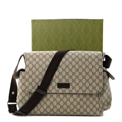 Gucci GG Plus Monogram Messenger Diaper Bag Dark Brown 13 of 13