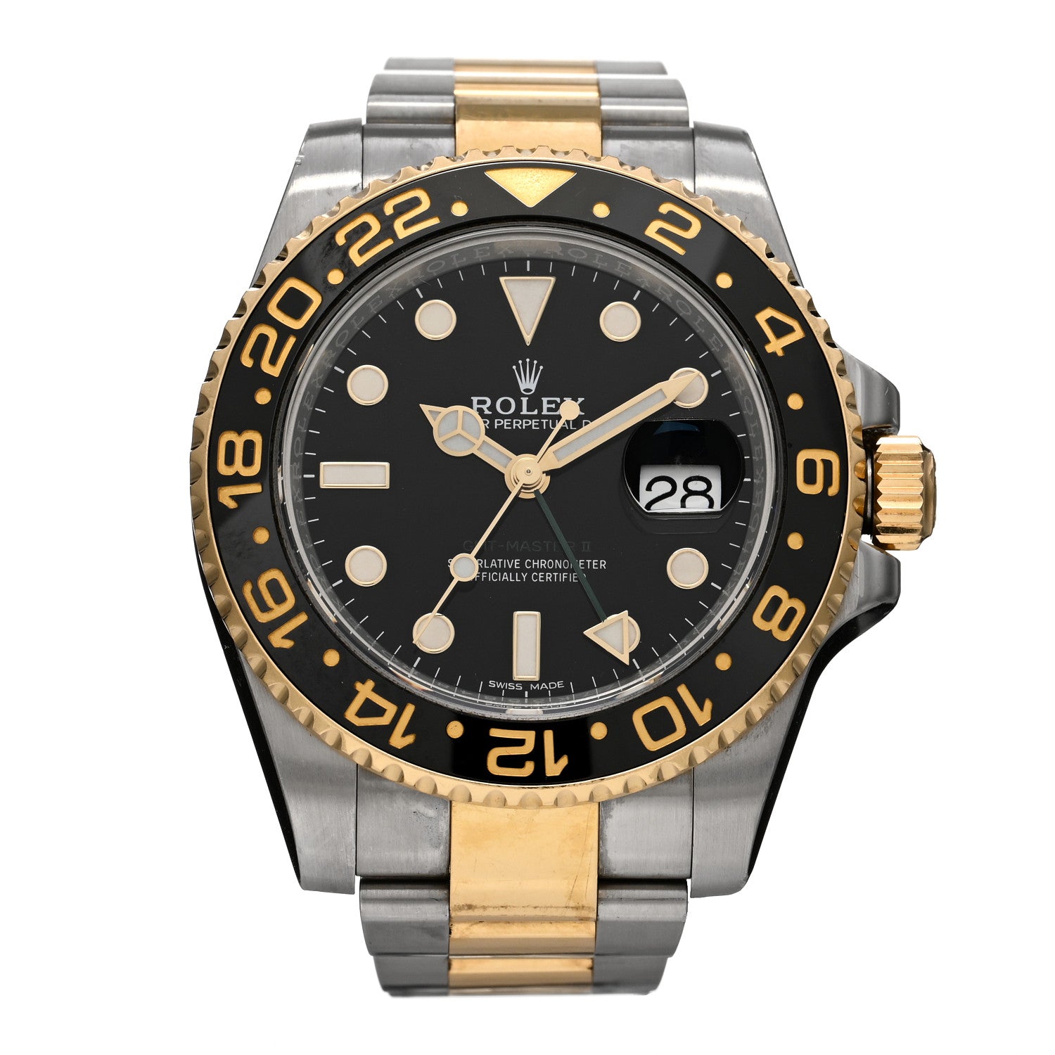 Rolex Stainless Steel 18K Yellow Gold 40mm GMT-Master II Oyster Perpetual Date Watch 116713LN 1 of 5
