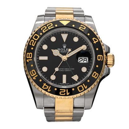 Rolex Stainless Steel 18K Yellow Gold 40mm GMT-Master II Oyster Perpetual Date Watch 116713LN 1 of 5