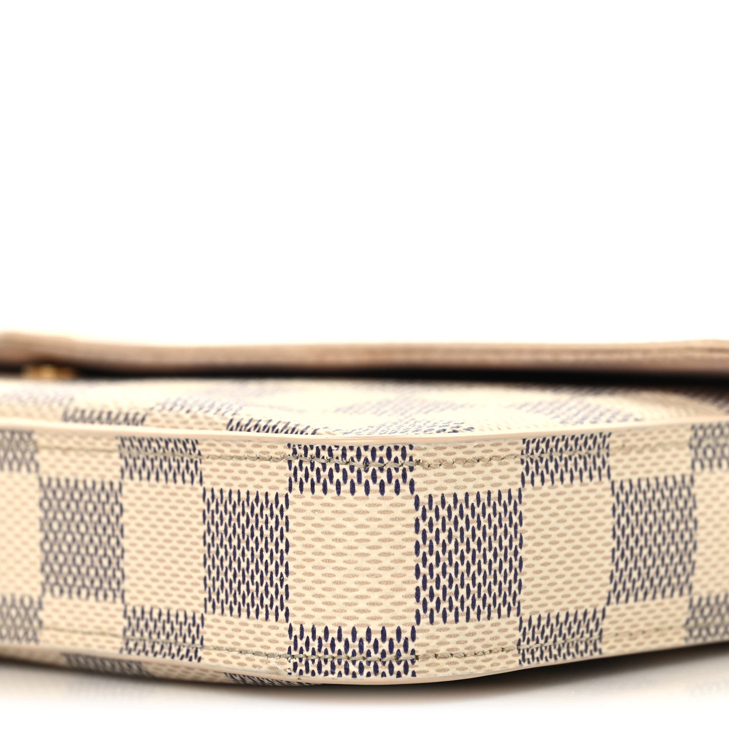 Louis Vuitton Damier Azur Pochette Felicie Chain Wallet Rose Ballerine 10 of 11