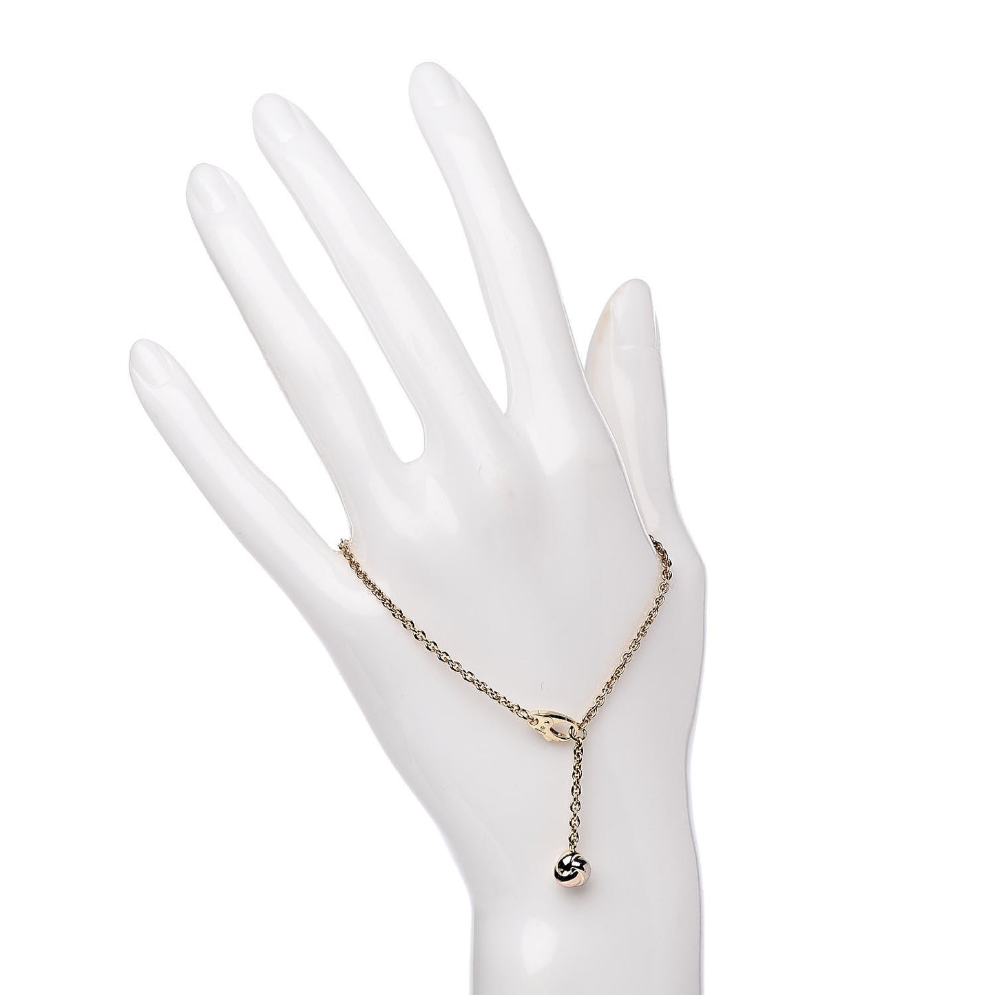 18K Yellow White Pink Gold Trinity Ball Bracelet