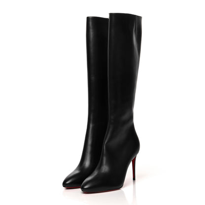 Christian Louboutin Calfskin Eloise Botta 85 Knee Boots 36 Black 3 of 7