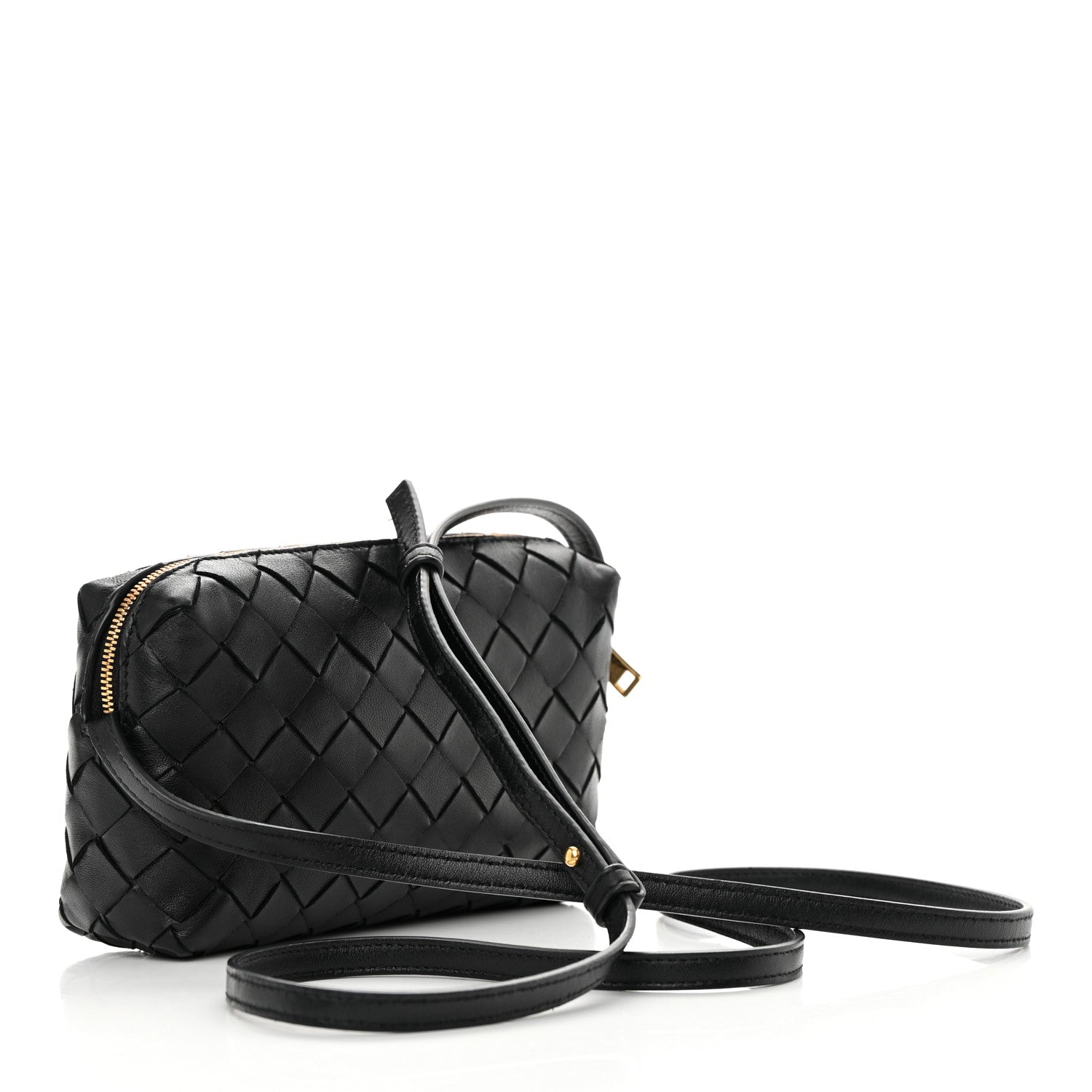 Bottega Veneta Nappa Intrecciato Nodini Mini Crossbody Black 3 of 11