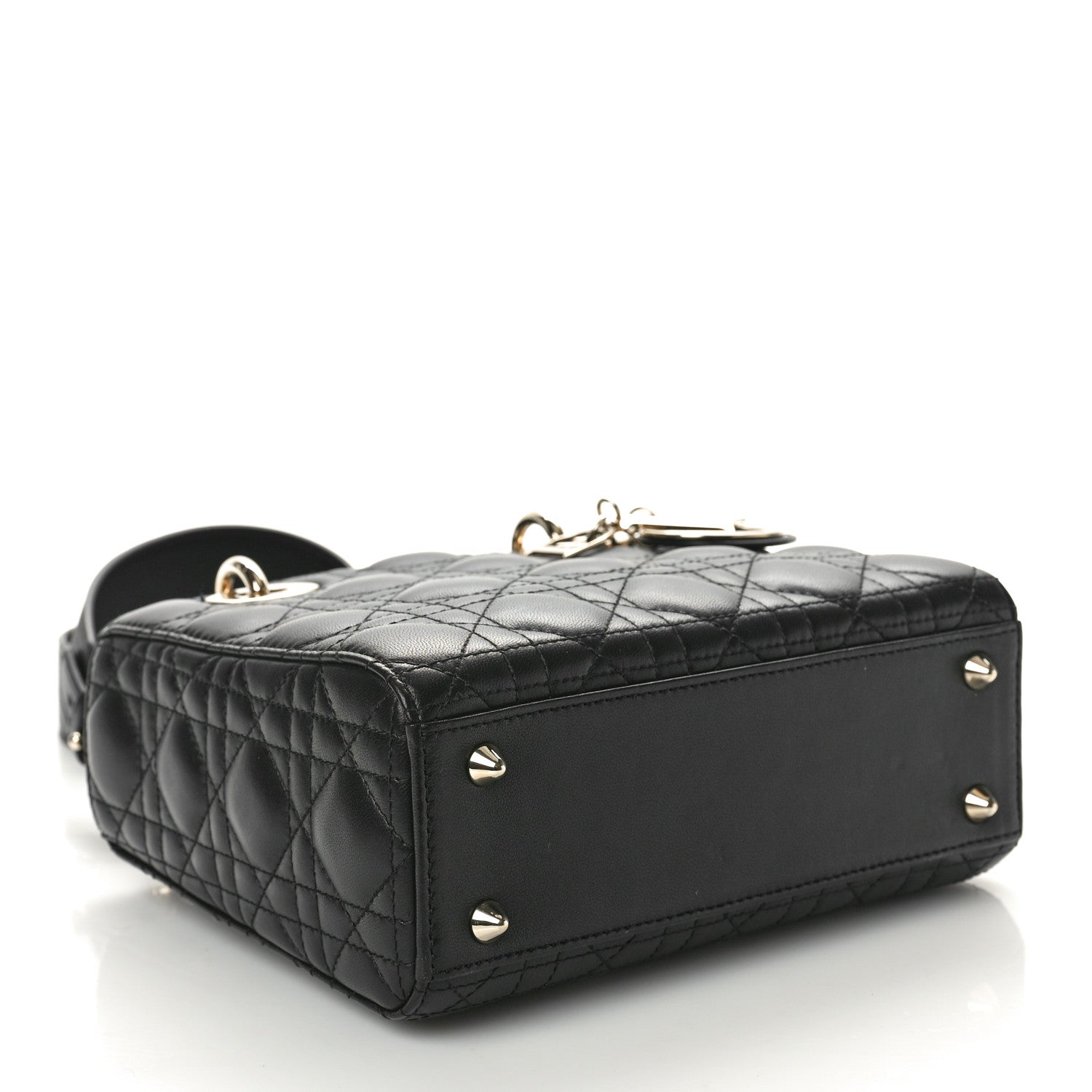 Christian Dior Lambskin Cannage Small My ABCDior Lady Dior Black 4 of 11