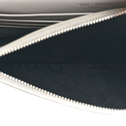 Saint Laurent Metallic Calfskin Kate Monogram Tassel Chain Wallet Silver 5 of 15