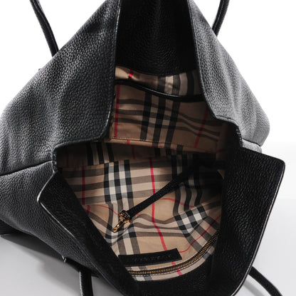 Burberry London Grainy Calfskin Medium Baynard Tote Black 4 of 13