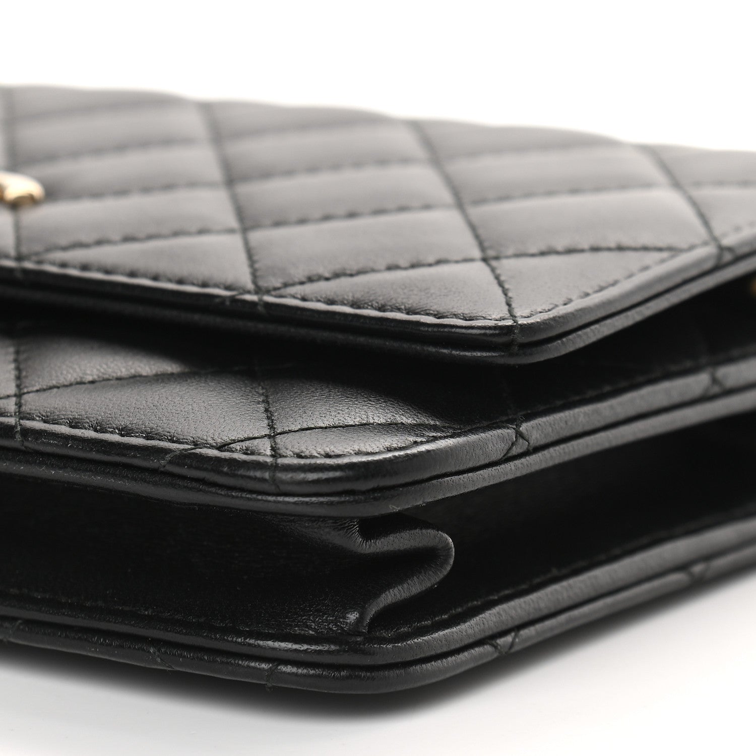 Chanel Lambskin Quilted Trendy CC Wallet On Chain WOC Black 9 of 9