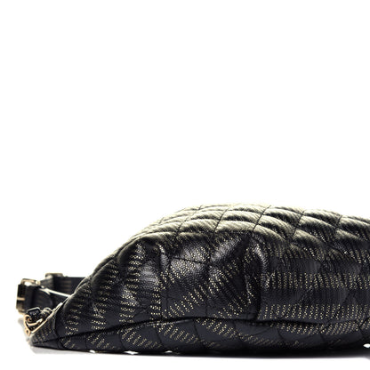 Chanel Metallic Caviar Quilted Waist Bag Black Gold 8 of 9