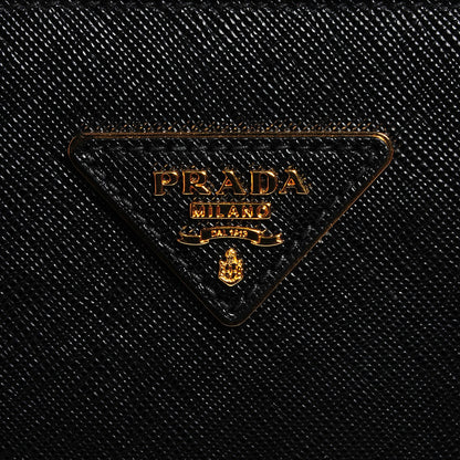 Prada Saffiano Lux Small Double Zip Tote Nero Black 10 of 10