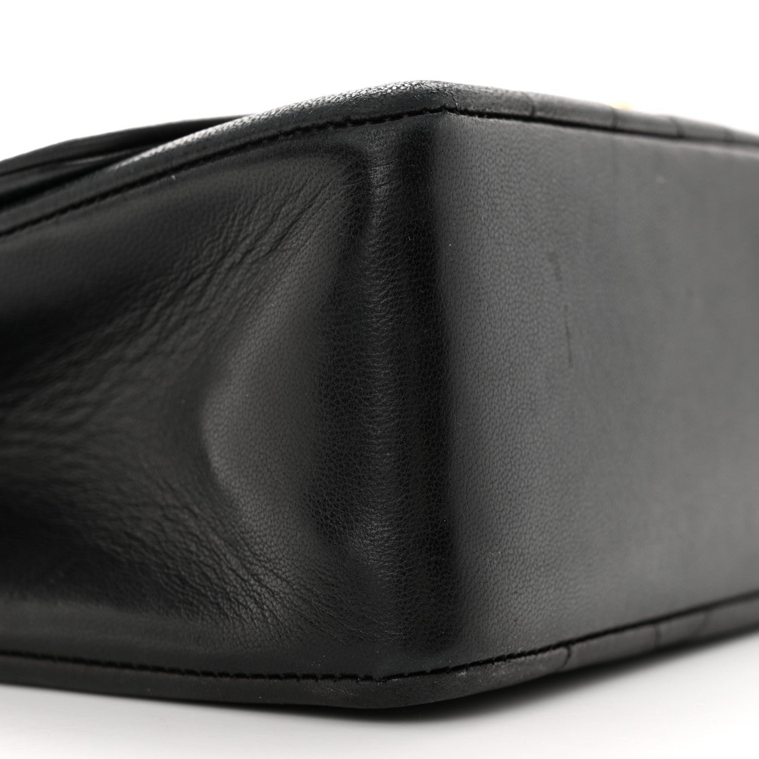 Chanel Lambskin Quilted Medium Single Flap Black 9 of 13