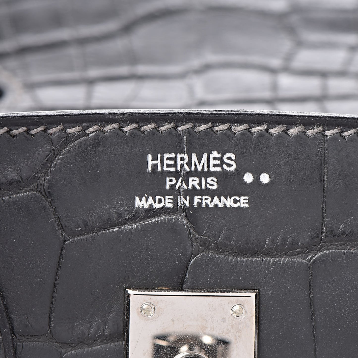Matte Niloticus Crocodile Birkin 25 Graphite