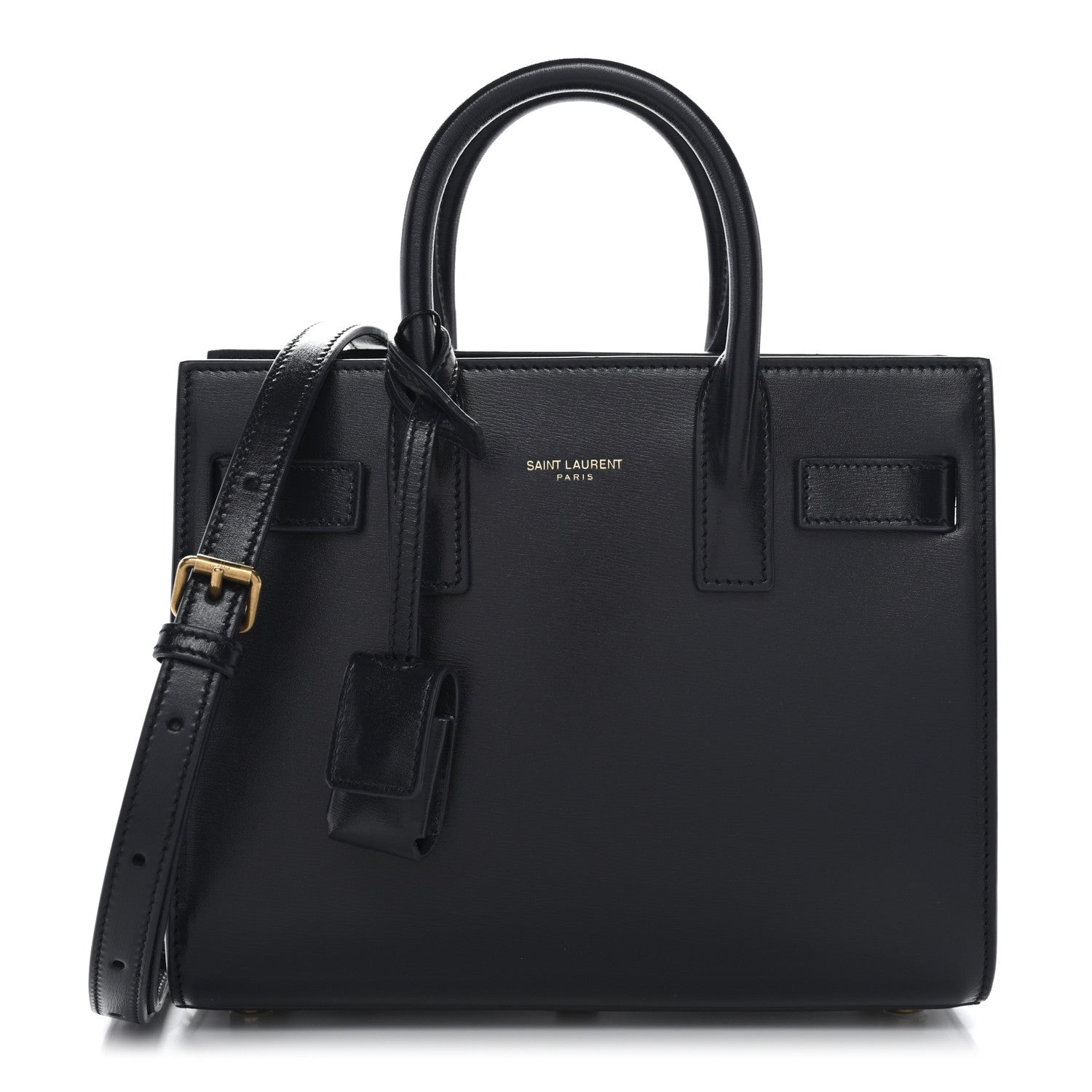 Saint Laurent Calfskin Nano Sac De Jour Deep Marine 1 of 9