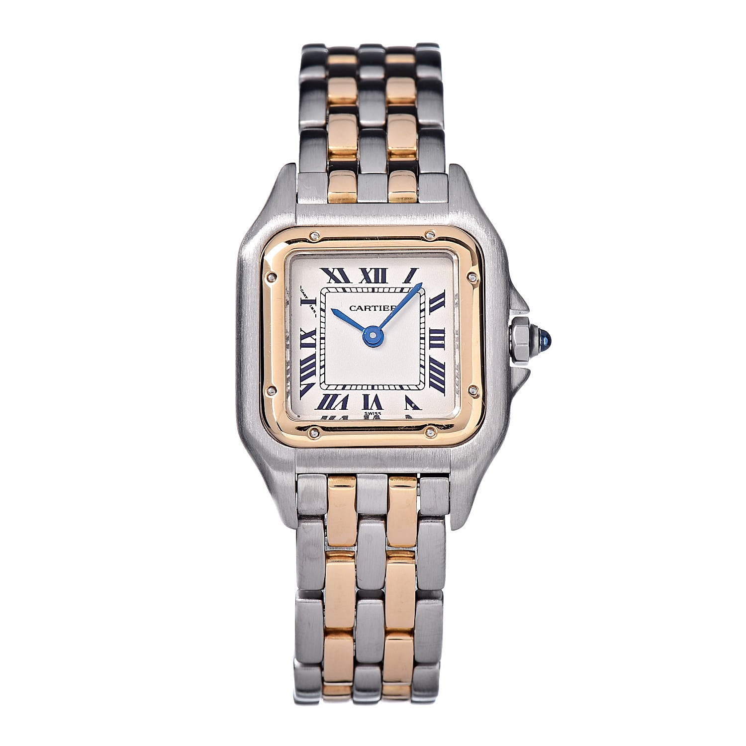 Cartier Stainless Steel 18K Yellow Gold 22mm Panthere Quartz Watch 1 of 7