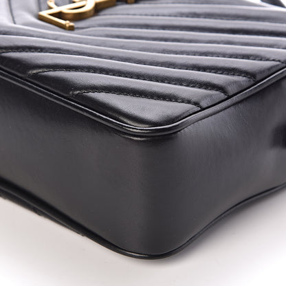Saint Laurent Calfskin Matelasse Monogram Lou Camera Bag Black 9 of 10