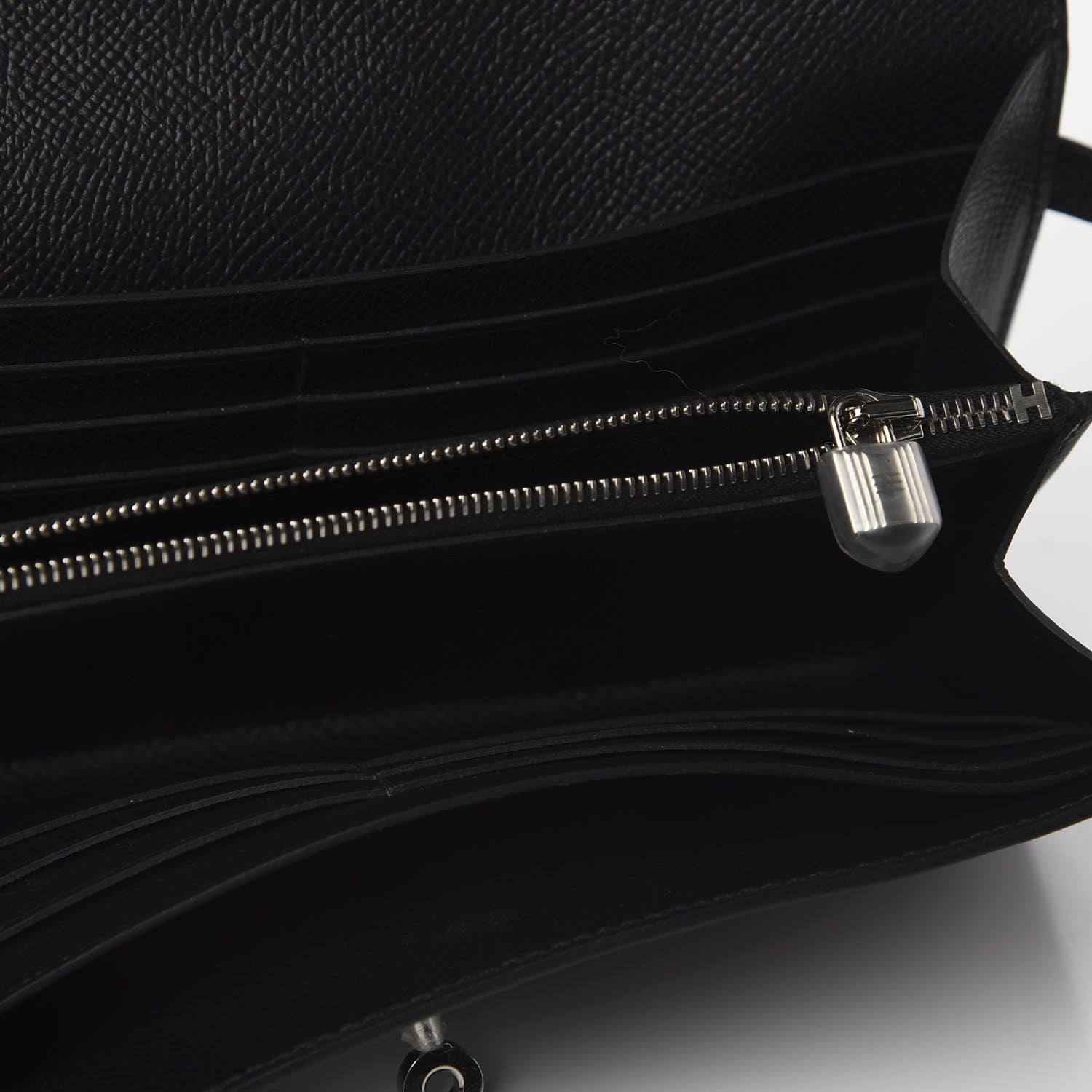 Hermes Epsom Kelly Longue Wallet Black 5 of 10