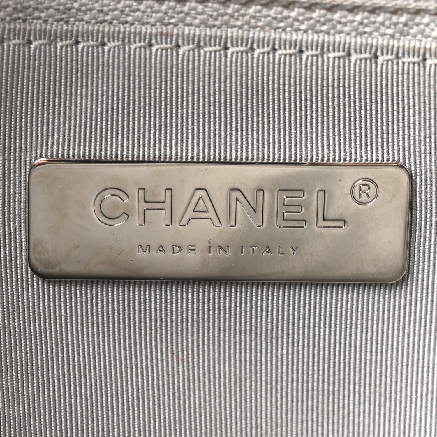 Chanel Metallic Caviar Small Coco Curve Vanity Bag Navy Blue Silver 5 of 9