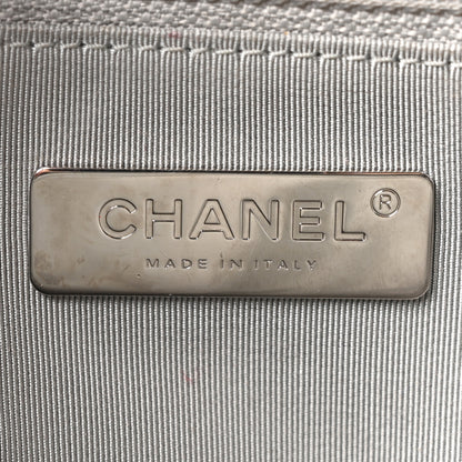 Chanel Metallic Caviar Small Coco Curve Vanity Bag Navy Blue Silver 5 of 9