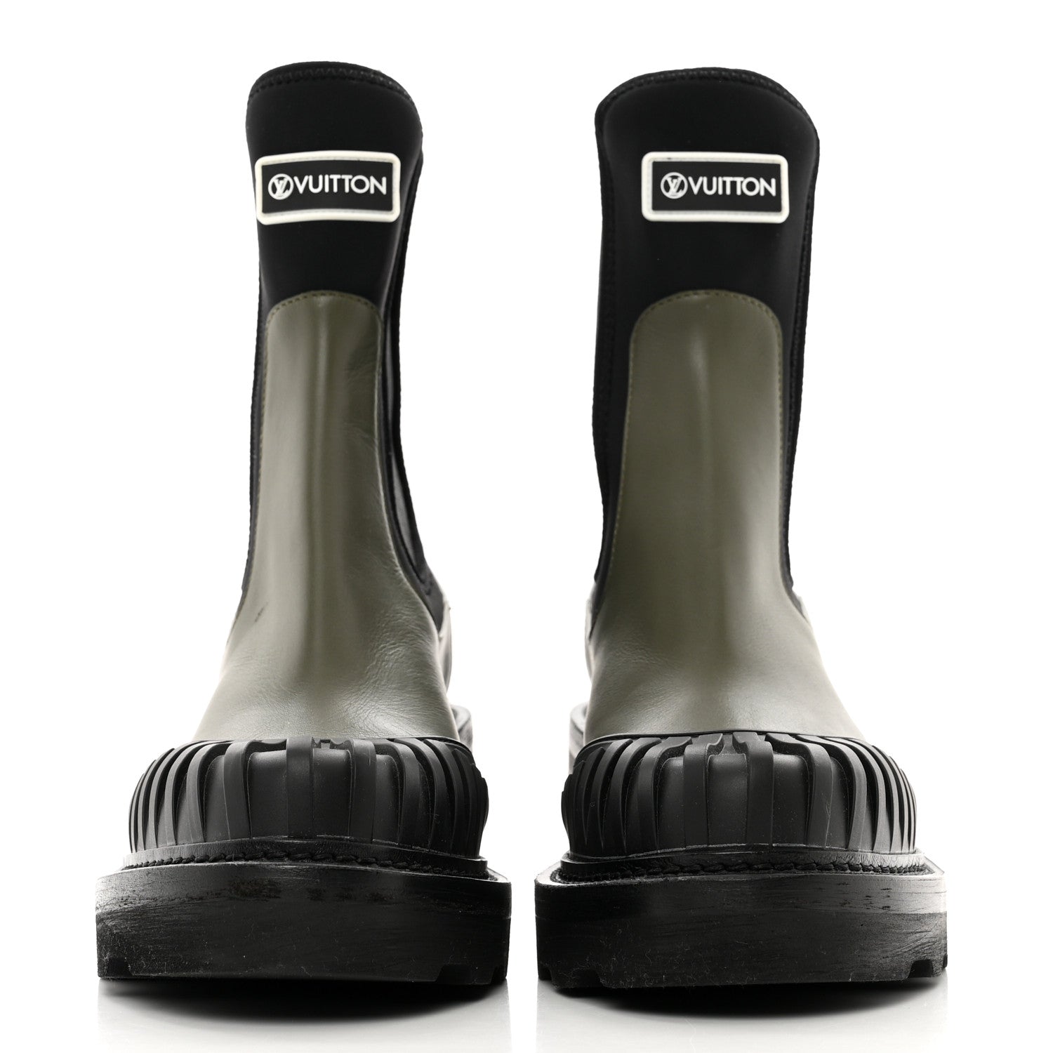 Louis Vuitton Calfskin Beaubourg Ankle Boots 39 Black Green 2 of 8