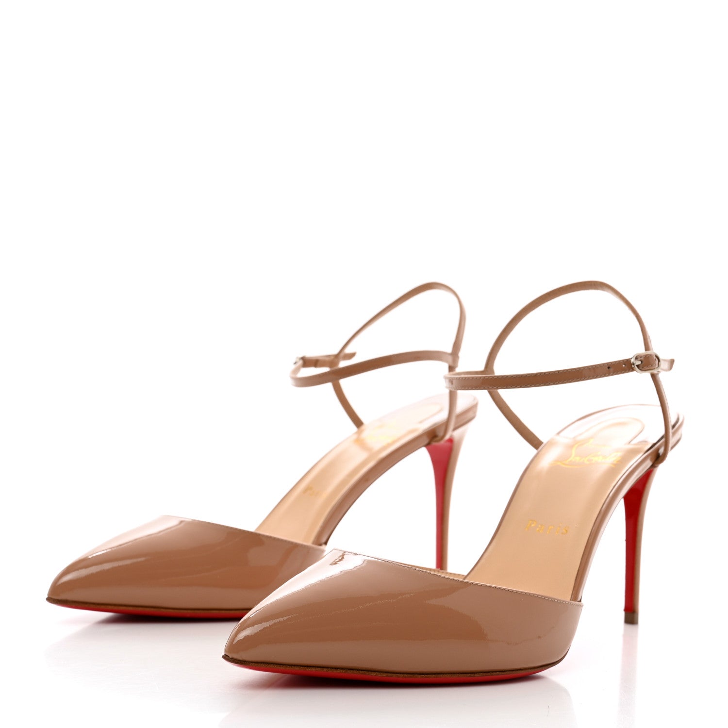Christian Louboutin Patent Rivierina 85 Pumps 41 Nude 3 of 9