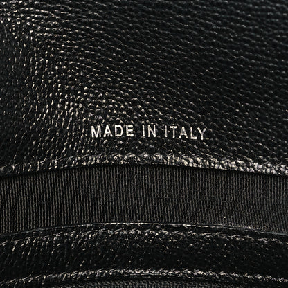 Chanel Grained Calfskin Quilted CC Box Pouch Black 7 of 12