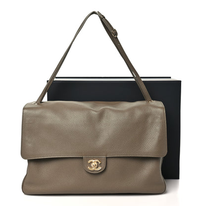 Chanel Grained Calfskin Souplissimo Maxi Flap Light Brown 10 of 10