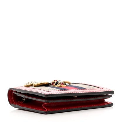 Gucci GG Supreme Monogram Queen Margaret Card Case Red 4 of 7
