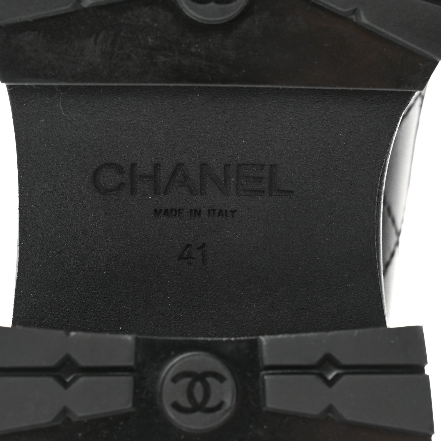 Chanel Calfskin Quilted CC Mocassin Loafers 41 Black 7 of 12