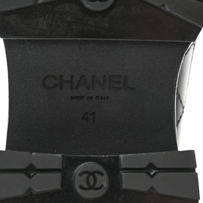Chanel Calfskin Quilted CC Mocassin Loafers 41 Black 7 of 12