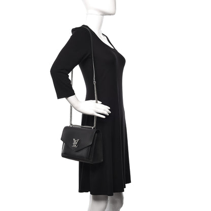 Louis Vuitton Soft Calfskin My Lockme Chain Bag BB Black 2 of 11