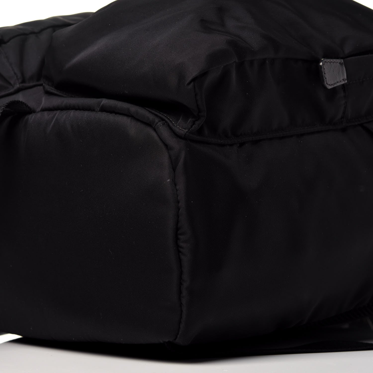 Prada Technical Nylon Saffiano Double Buckle Backpack Black 9 of 10