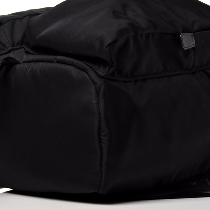 Prada Technical Nylon Saffiano Double Buckle Backpack Black 9 of 10
