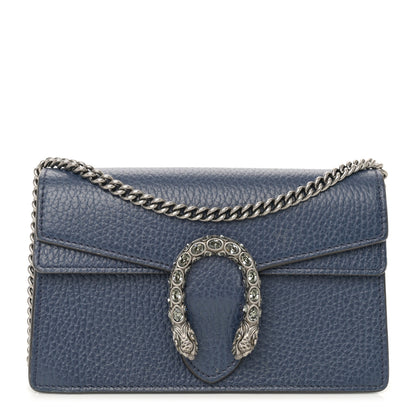 Gucci Dollar Calfskin Crystal Super Mini Dionysus Shoulder Bag Blue Agata Black Diamond 1 of 10